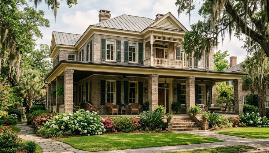 Huntsville Rodent Control technician at suburban home exterior conducting residential rodent inspection